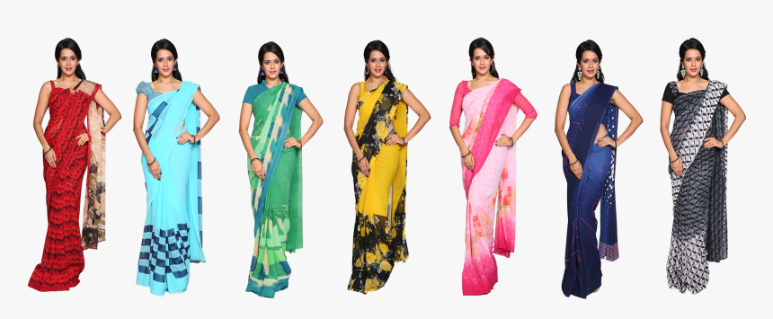 Stone Clip Saree - Szonline Sarees, HD Png Download, Free Download