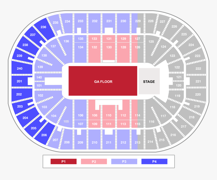 Ppg Paints Arena Wwe Seating Chart, HD Png Download - kindpng