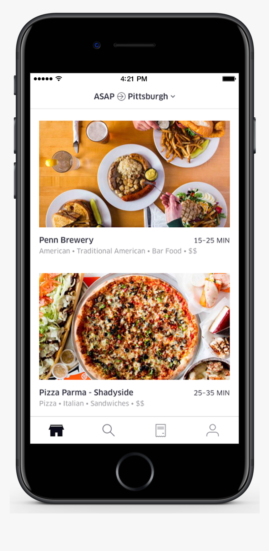 Uber Eats App Interface, HD Png Download - kindpng