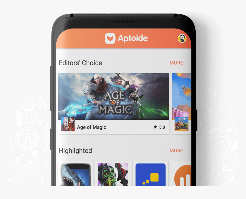 Home Header Image Mobile - Aptoide Huawei, HD Png Download, Free Download