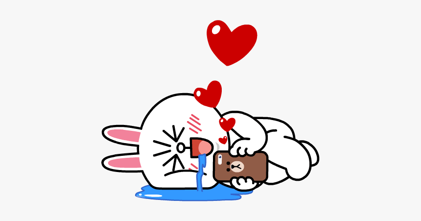 Brown & Cony Sweet Love - Brown And Cony Gif, HD Png Download, Free Download