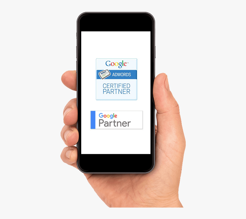 Customise Your Adwords Campaign - Phone Mock Up Hand, HD Png Download, Free Download