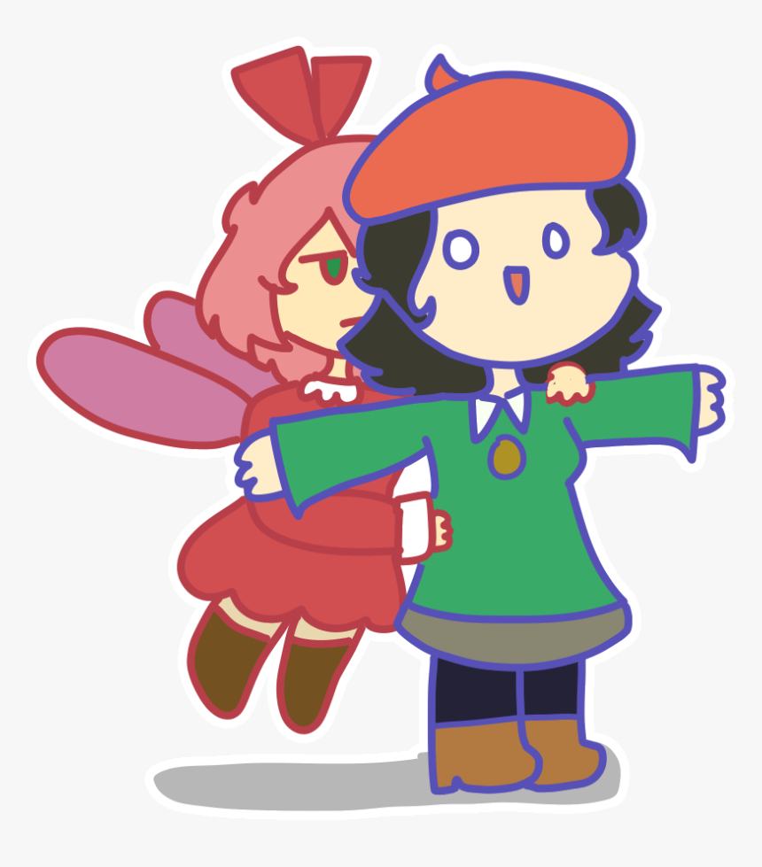 “look Ribbon, I’m Flying ” - Cartoon, HD Png Download, Free Download