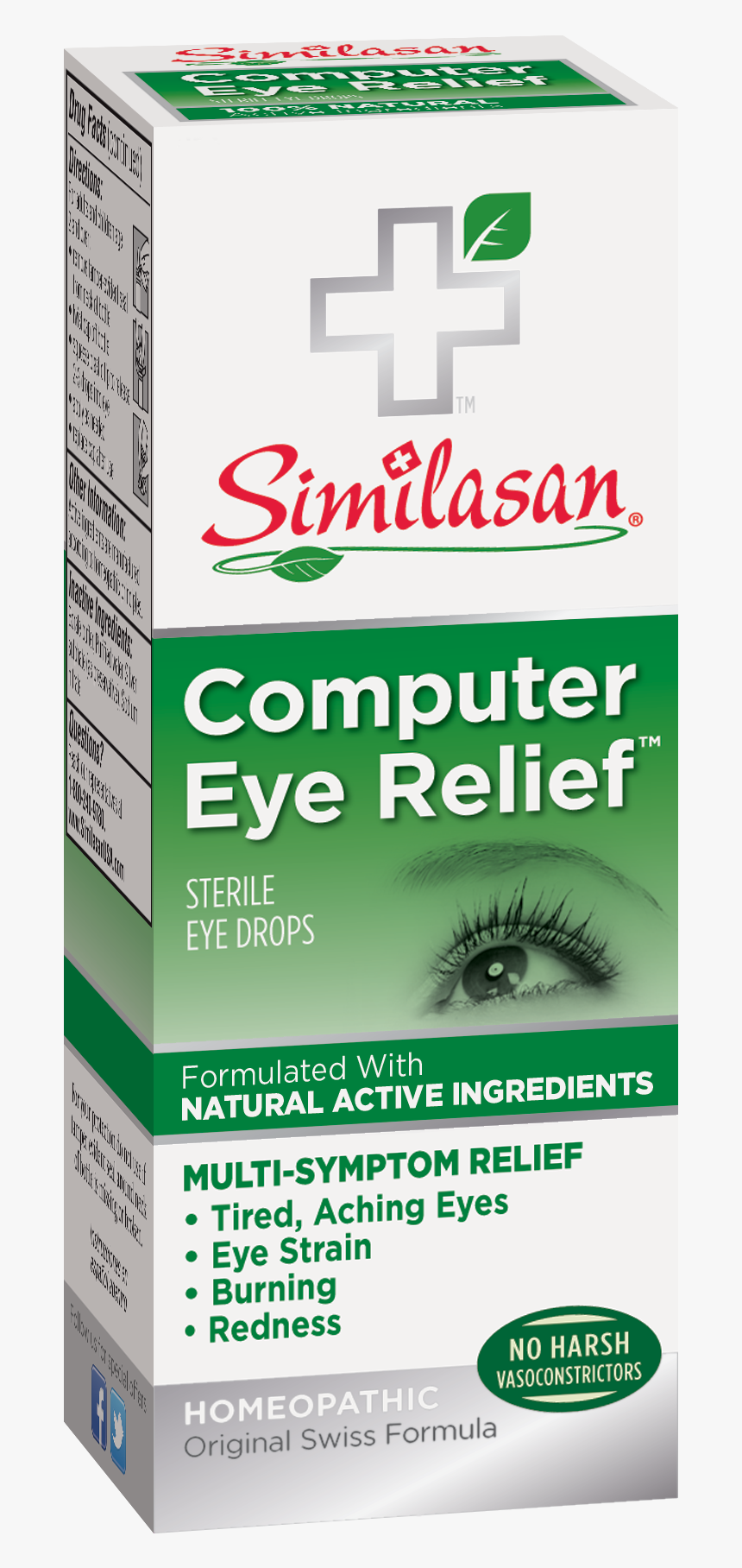 Similasan Computer Eye Eyedrops - Similasan, HD Png Download, Free Download