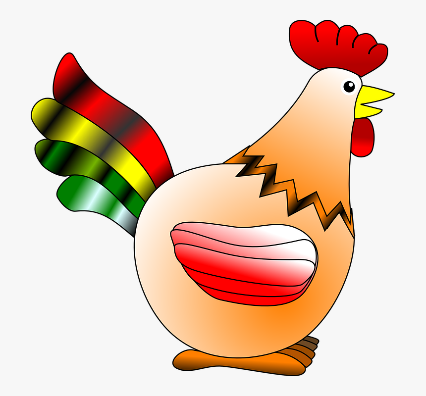 Chicken, Hen, Rooster, Farm, Bird, Animal, Cock - Rooster, HD Png Download, Free Download