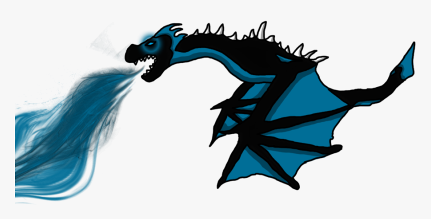 Blue Dragon Clipart Scary - Dragon Blue Fire Png, Transparent Png, Free Download