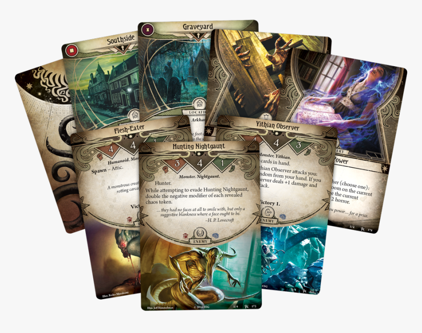 Transparent Hand Of Cards Png - Arkham Horror Cardgame, Png Download, Free Download