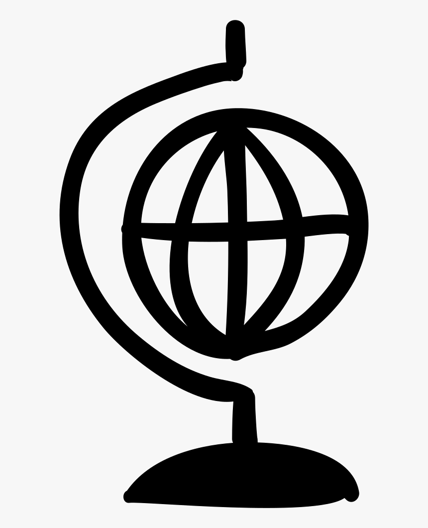 Earth Hand Drawn Educational Globe - Portable Network Graphics, HD Png Download, Free Download