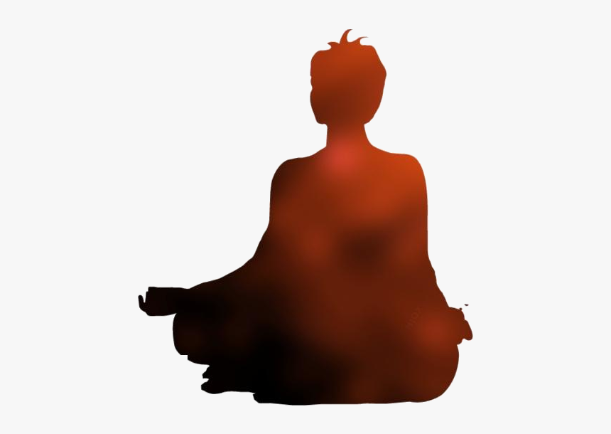 Transparent Meditation Clipart Png - Transparent Black Silhouette Meditation, Png Download, Free Download