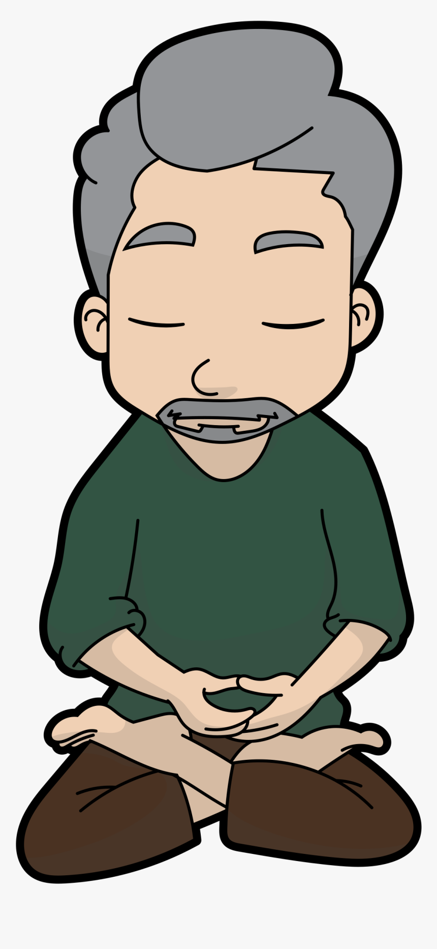 Meditation Png Freeuse - Cartoon, Transparent Png, Free Download