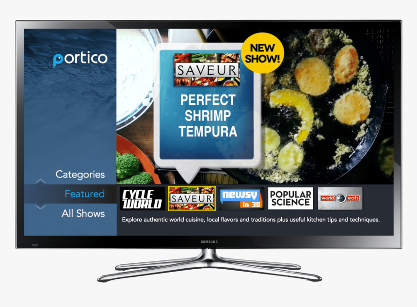 Portico On Samsung Saveur - Television Set, HD Png Download, Free Download