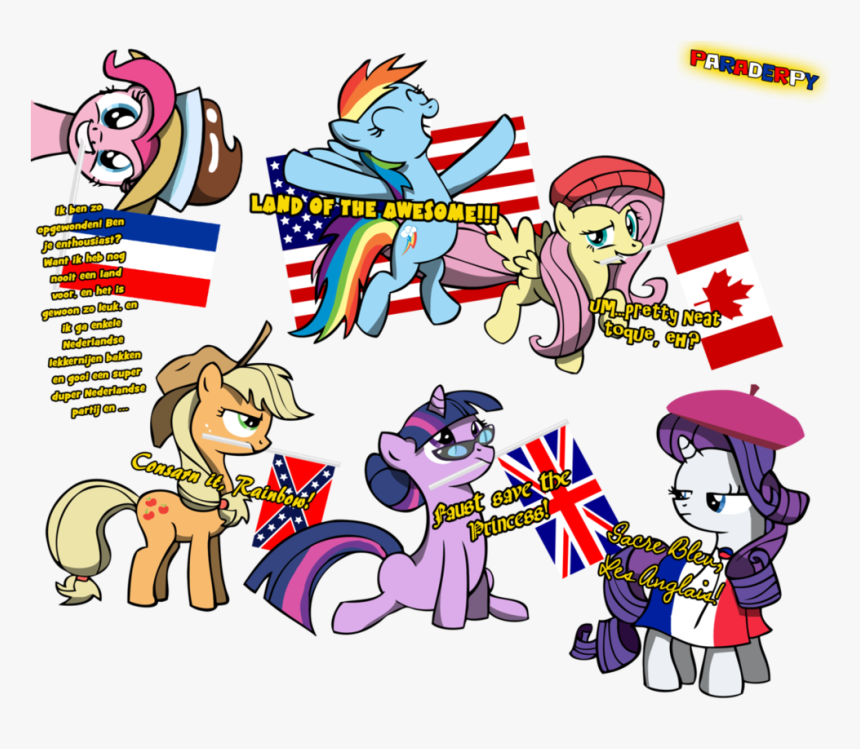 National Ponies By Paraderpy-d4n1xbk - Parachute, HD Png Download, Free Download