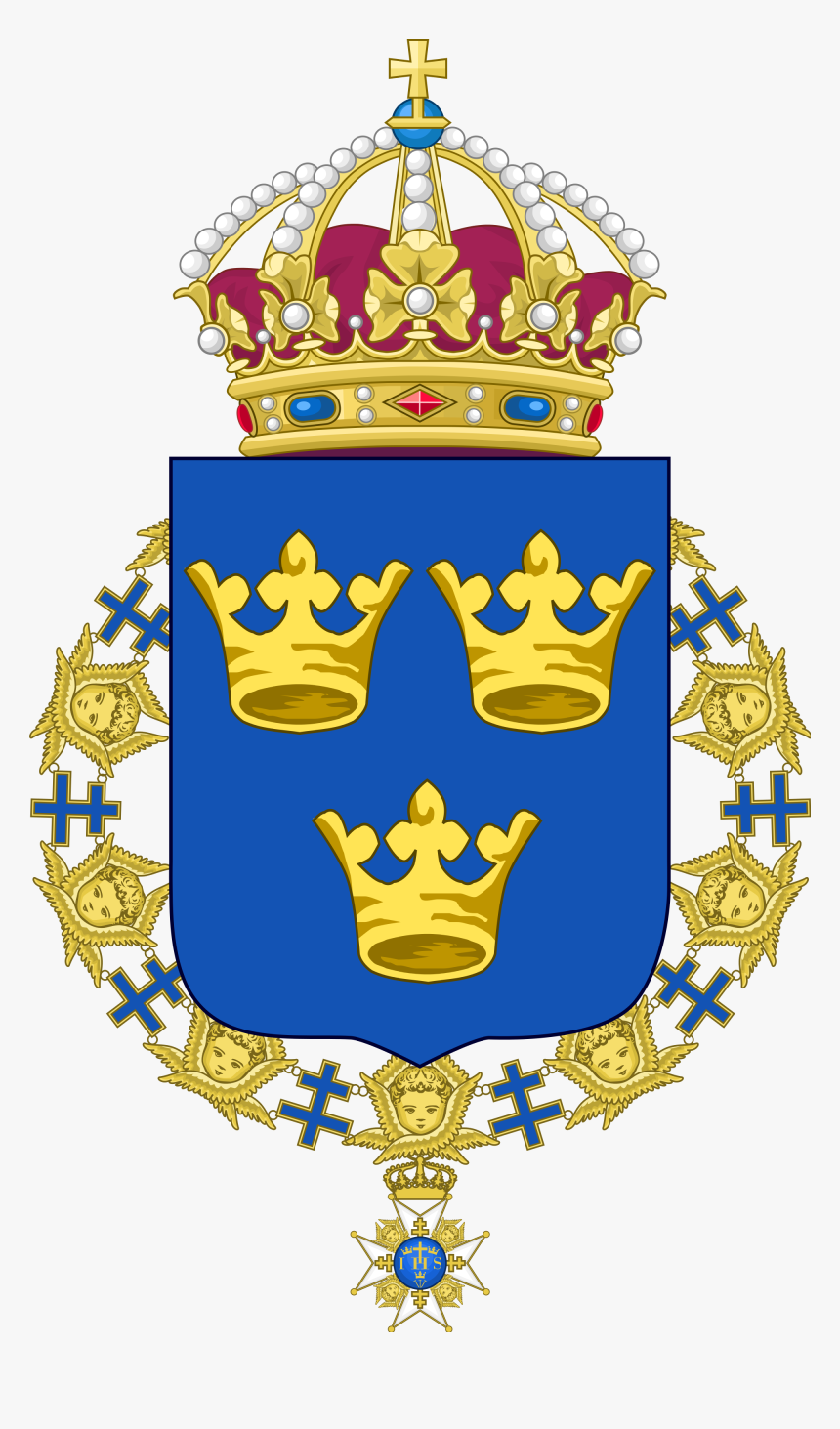 Sweden Coat Of Arms Vector - Constantinople Coat Of Arms, HD Png Download, Free Download