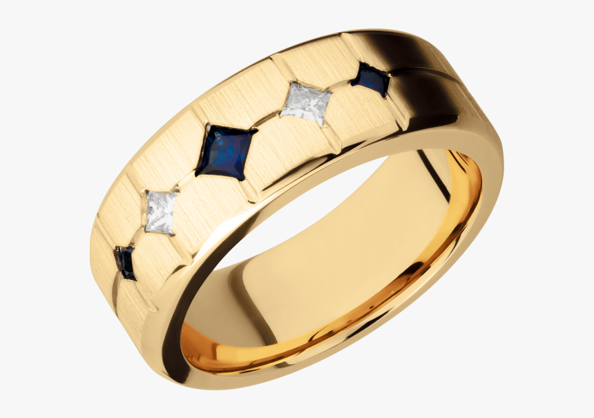 14k Yellow Gold 8mm Band Gold Wolff Jewelers Flagstaff, - Engagement Ring, HD Png Download, Free Download