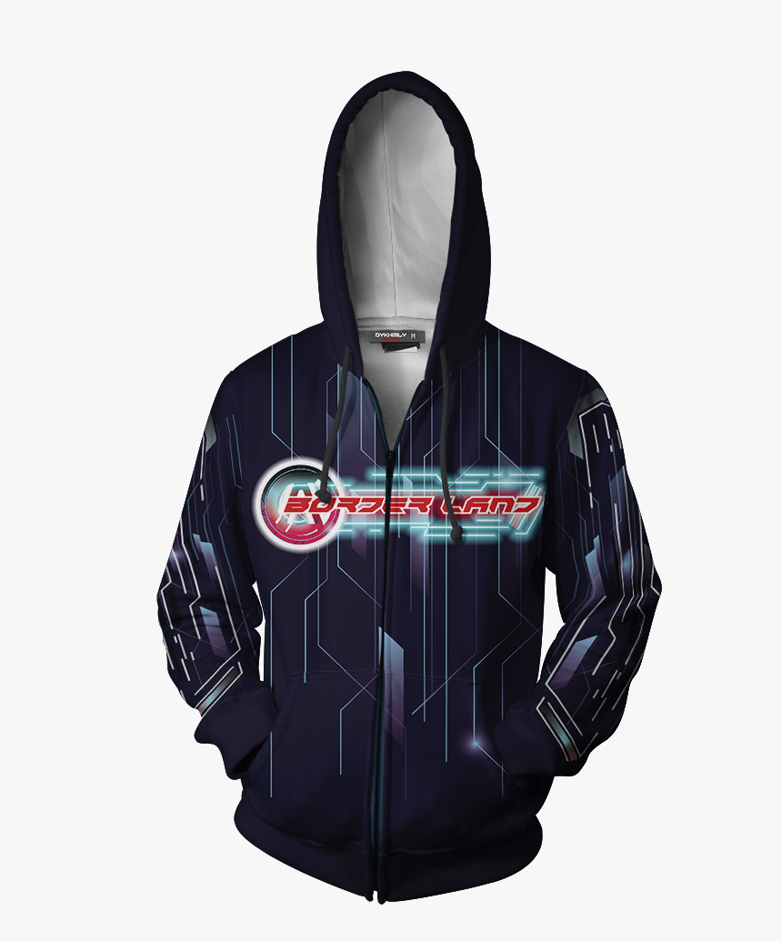 Borderlands Vault Icon Zip Up Hoodie - Vergil Hoodie, HD Png Download, Free Download