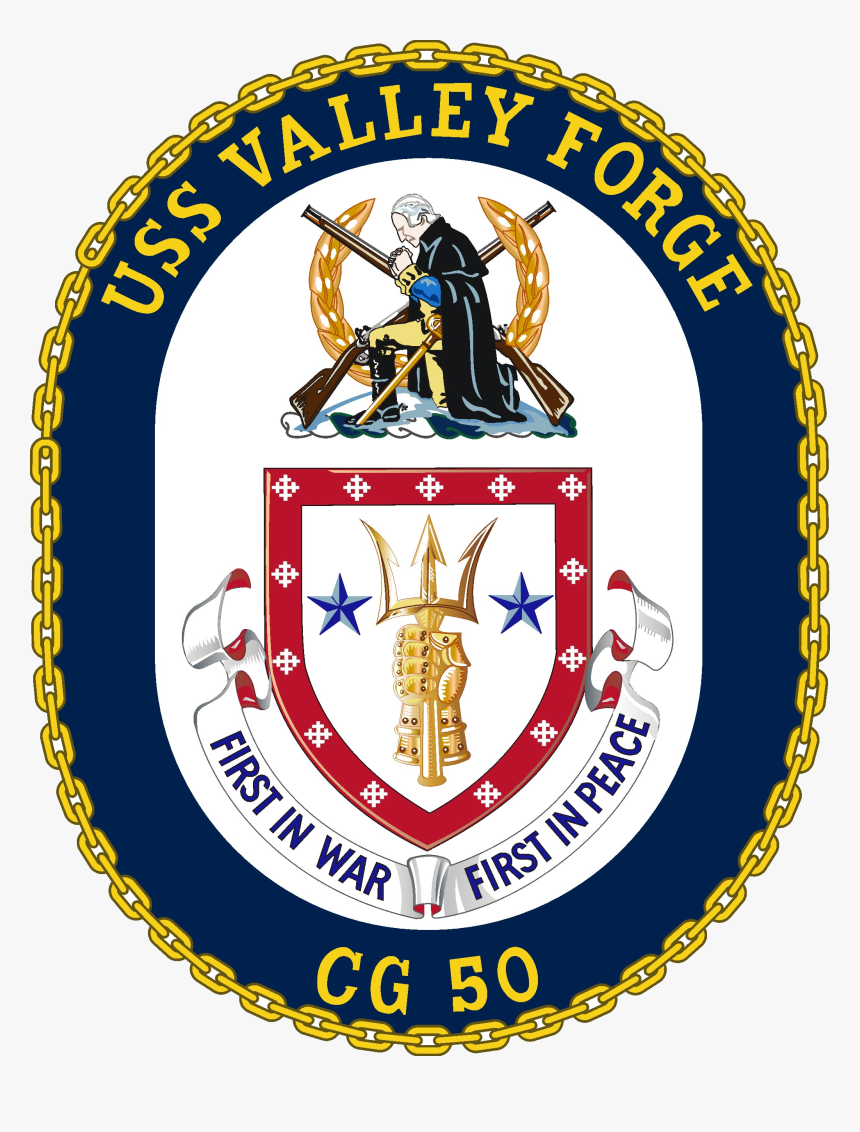 Uss Valley Forge Cg-50 Crest - Battle Of Bunker Hill Symbol, HD Png Download, Free Download