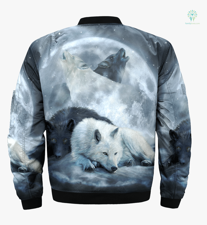 The Wolf Native American Over Print Bomber Jacket %tag, HD Png Download, Free Download