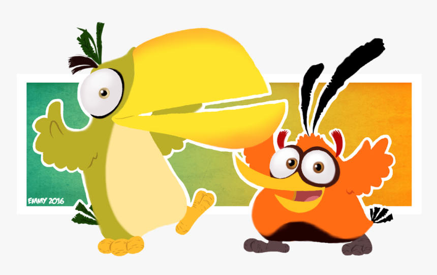 Angry Birds On Twitter - Bubbles And Hal Angry Birds Movie, HD Png Download, Free Download