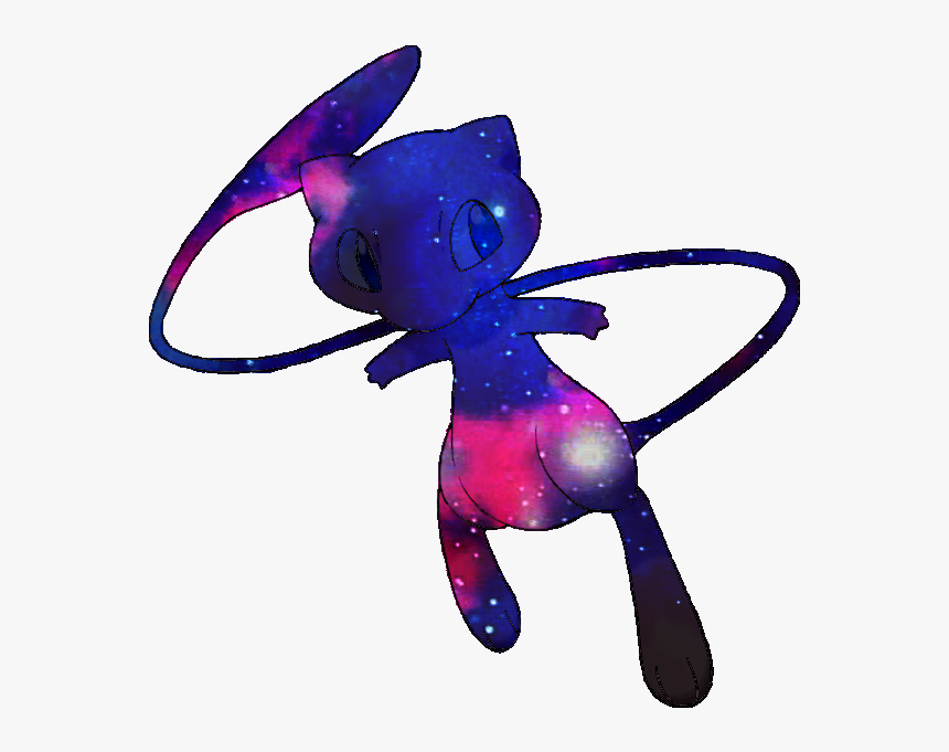 [art][oc] Cosmic Mew - Pokemon Silhouette, HD Png Download, Free Download