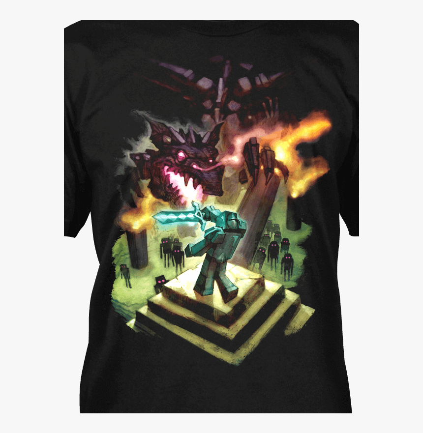 Minecraft Shirt Ender Dragon , Png Download - Minecraft Ender Dragon Shirt, Transparent Png, Free Download