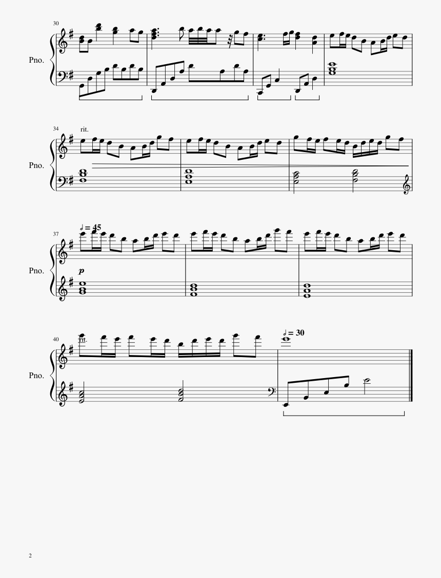 Its Over Isnt It Piano Sheet Music, HD Png Download, Free Download