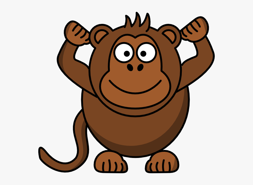 Clip Art At Clker - Monkey Clipart Cartoon, HD Png Download, Free Download