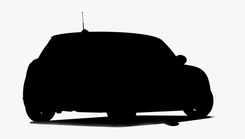 Car Silhouet Png Clipart - Mini Cooper Clubman Silhouette, Transparent Png, Free Download