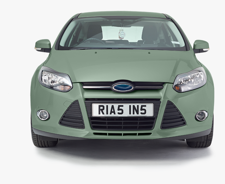 Mint Coloured Car With Rias Personalised Plate - Car Cut Out Front, HD Png Download, Free Download