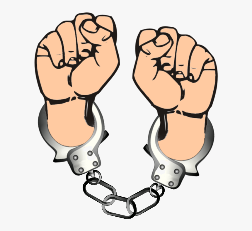 Handcuffs Png File - Handcuffed Clipart, Transparent Png, Free Download