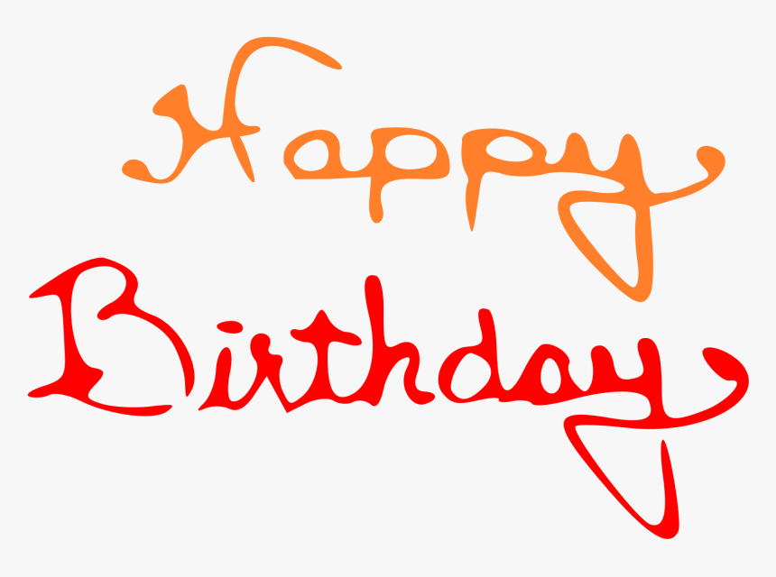 Happy Birthday Text Effects Png, Transparent Png, Free Download