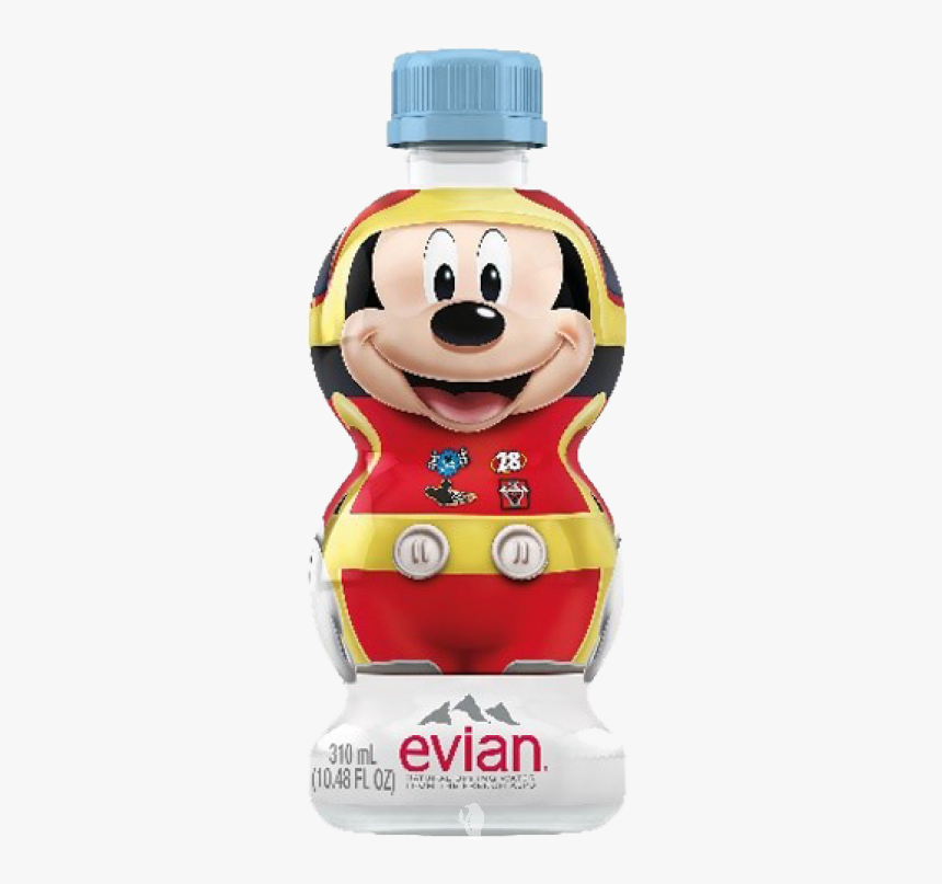 Disney Evian Water 330 Ml - Evian Mickey Mouse Water, HD Png Download, Free Download