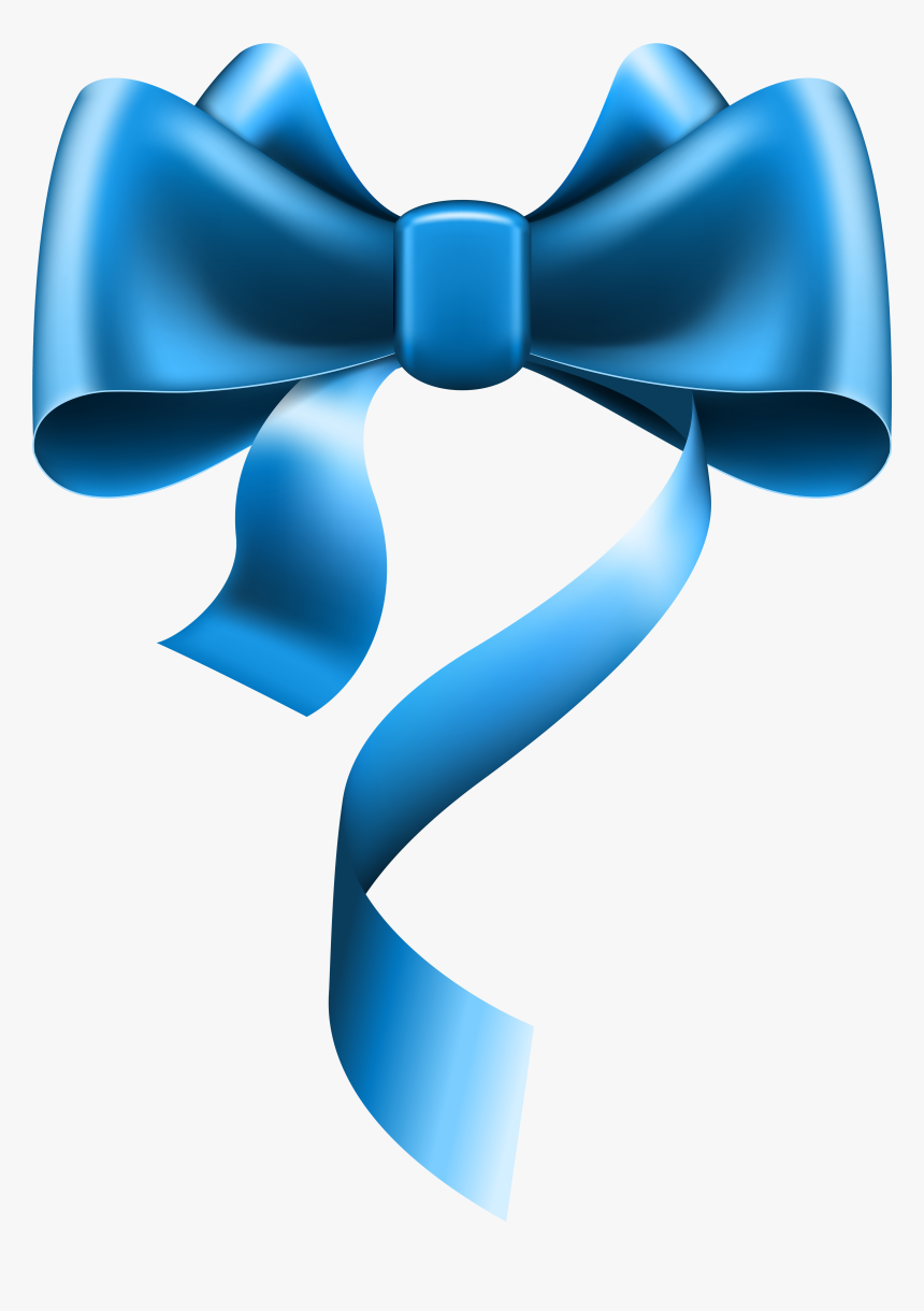 Bow Tie Clipart Transparent Background - Transparent Background Blue Ribbon Png, Png ...