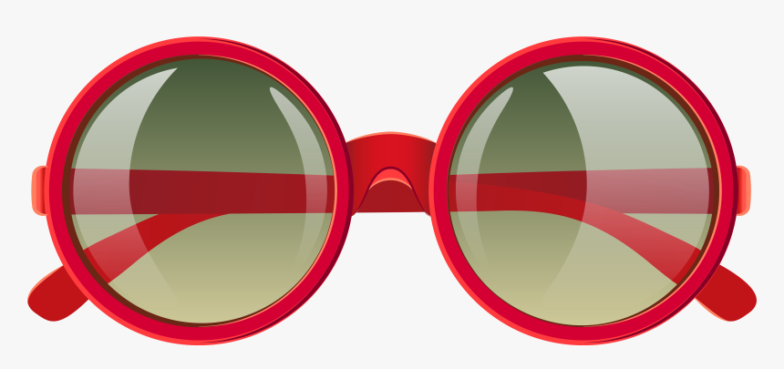 Goggles Clipart Stylish - Transparent Background Red Sunglasses Png, Png Download, Free Download