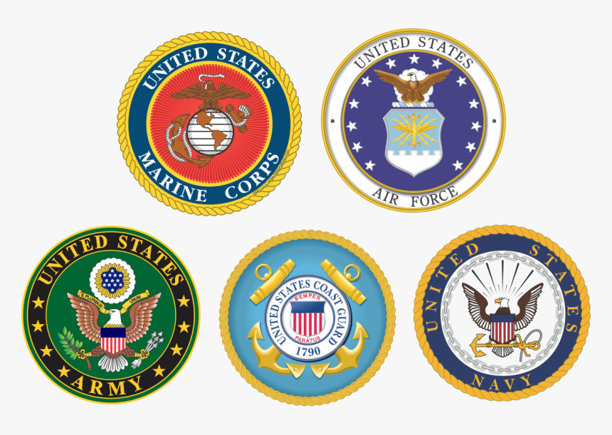 Branches Of Service Combo Pack Of Decals - Military Branches, HD Png Download, Free Download