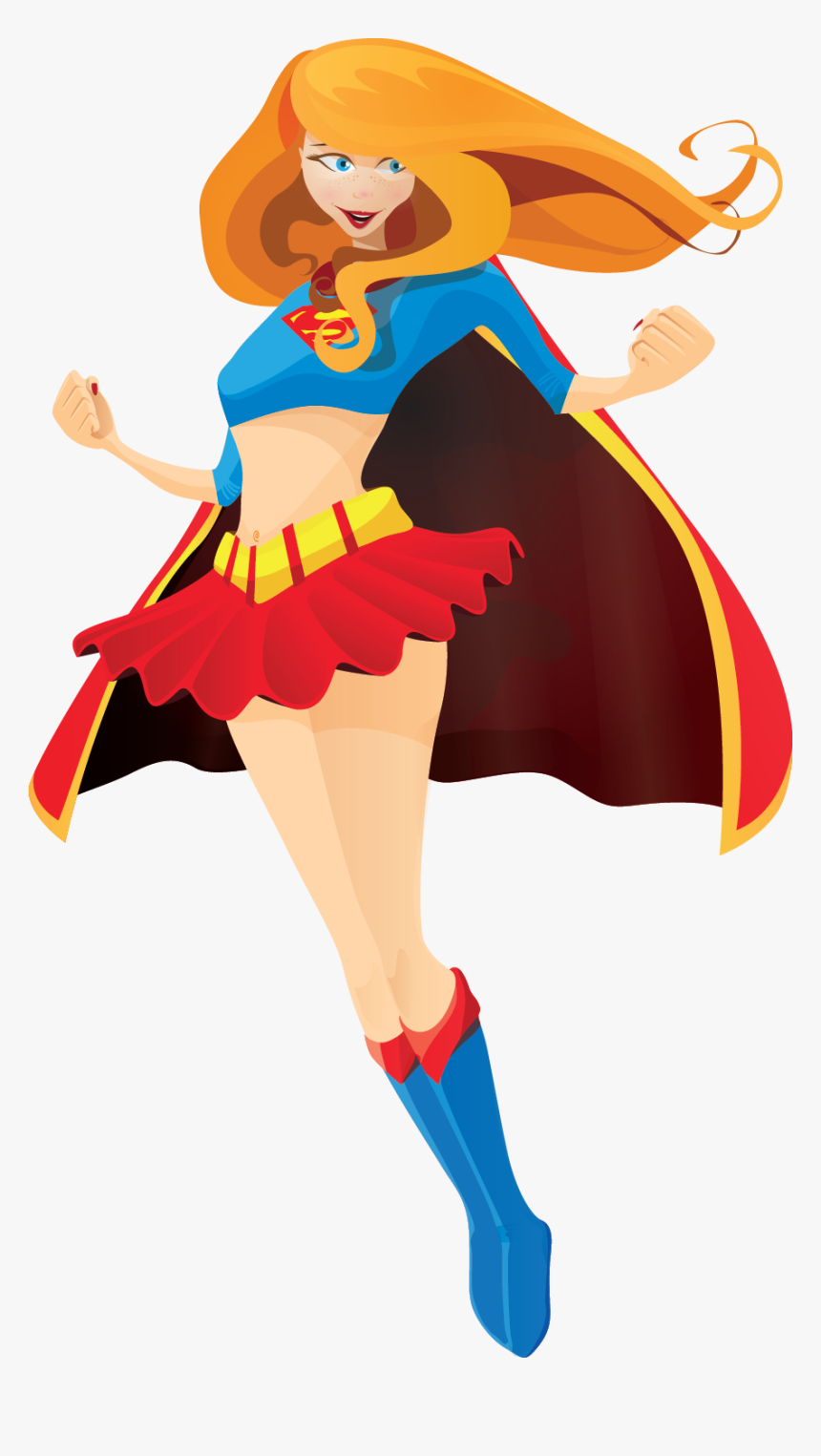 Dc Superhero Girls Clipart - Superhero Woman Png, Transparent Png, Free Download