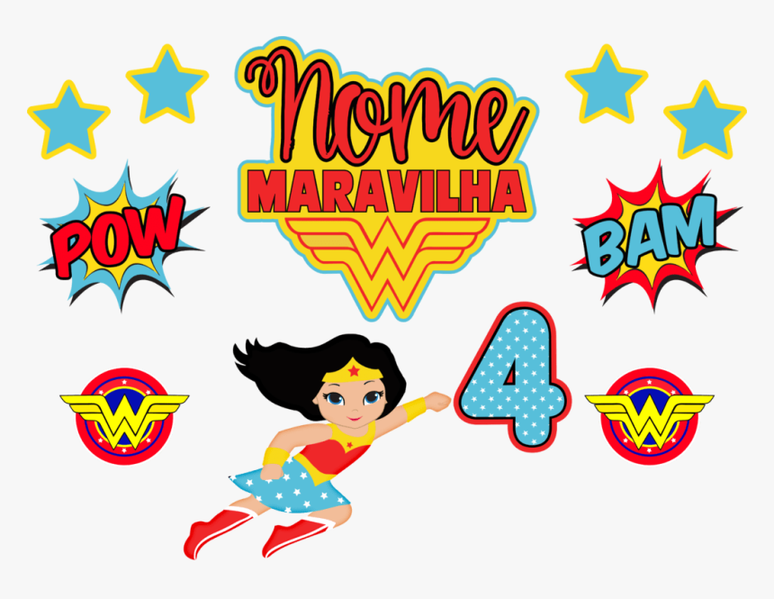 Girl Super Hero - Wonder Woman Baby Png, Transparent Png, Free Download