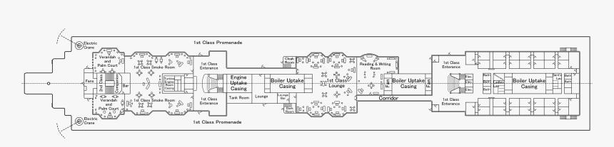 Titanic A Deck English Titanic 1st Class Smoking Room Map Hd