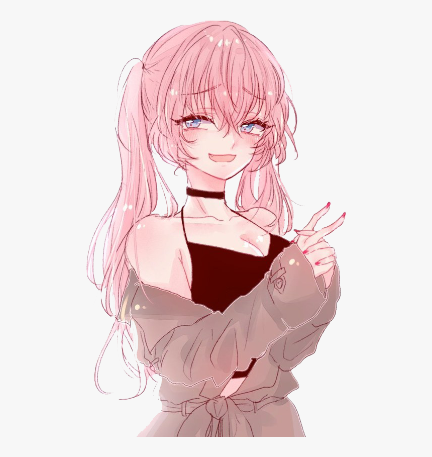 Pink Haired Anime Girl PFP