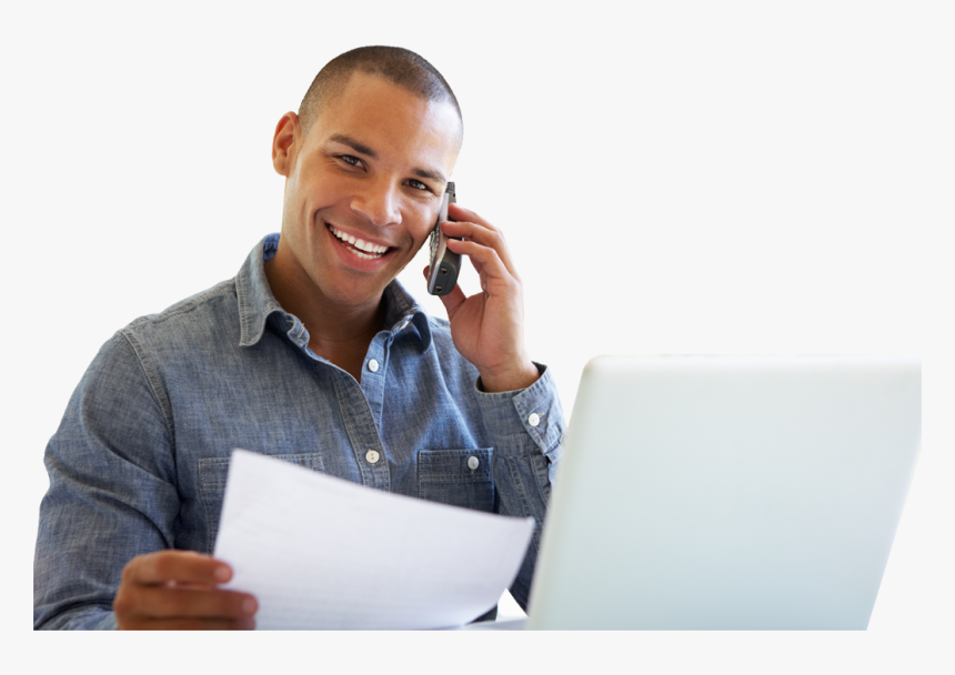 Man Talking With Tech Support - Tech Support Png, Transparent Png, Free Download