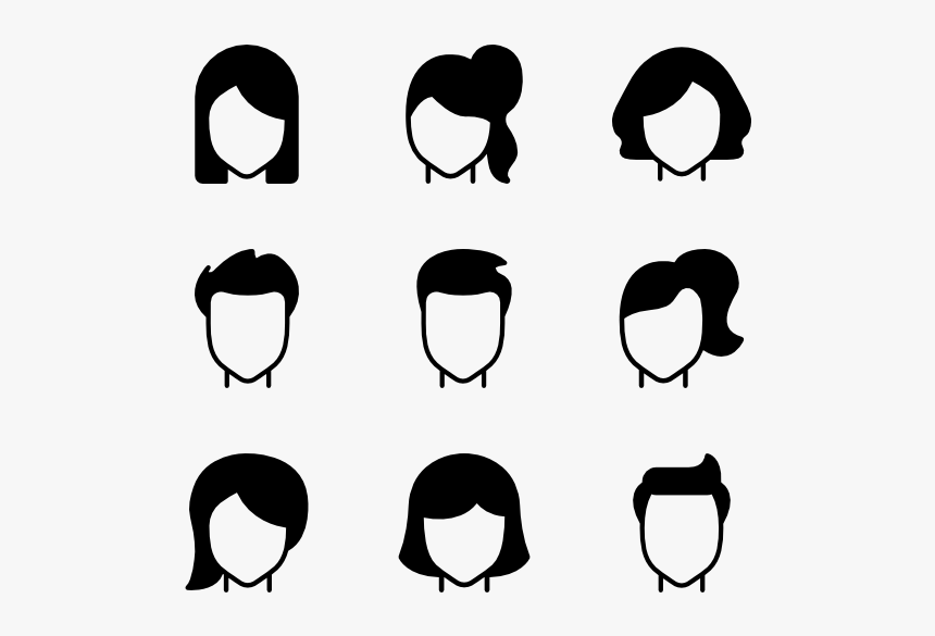 Hairstyles - Hairstyle Icon, HD Png Download, Free Download