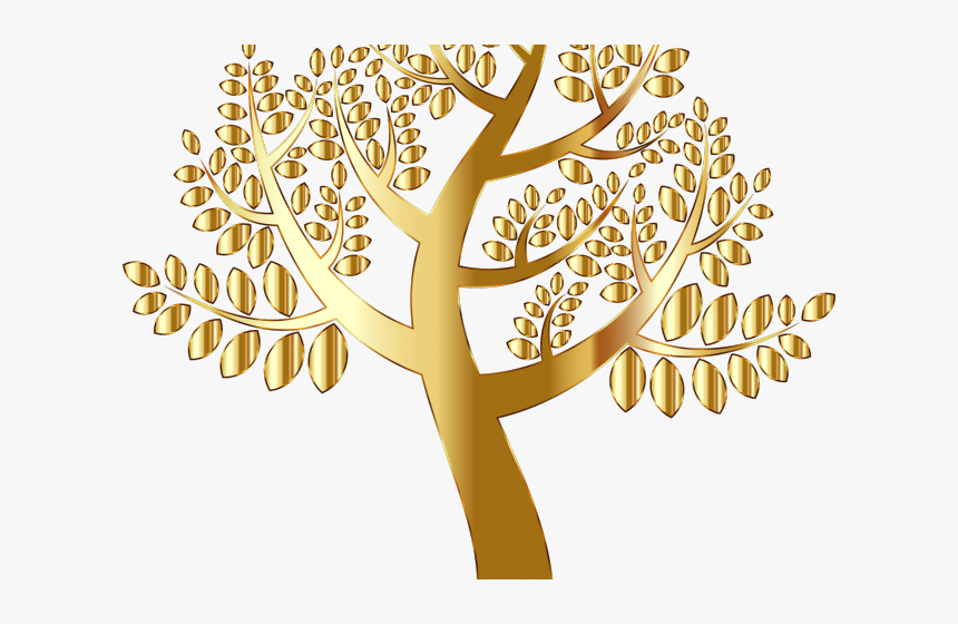 Transparent Place Clipart - Transparent Background Gold Tree, HD Png Download, Free Download