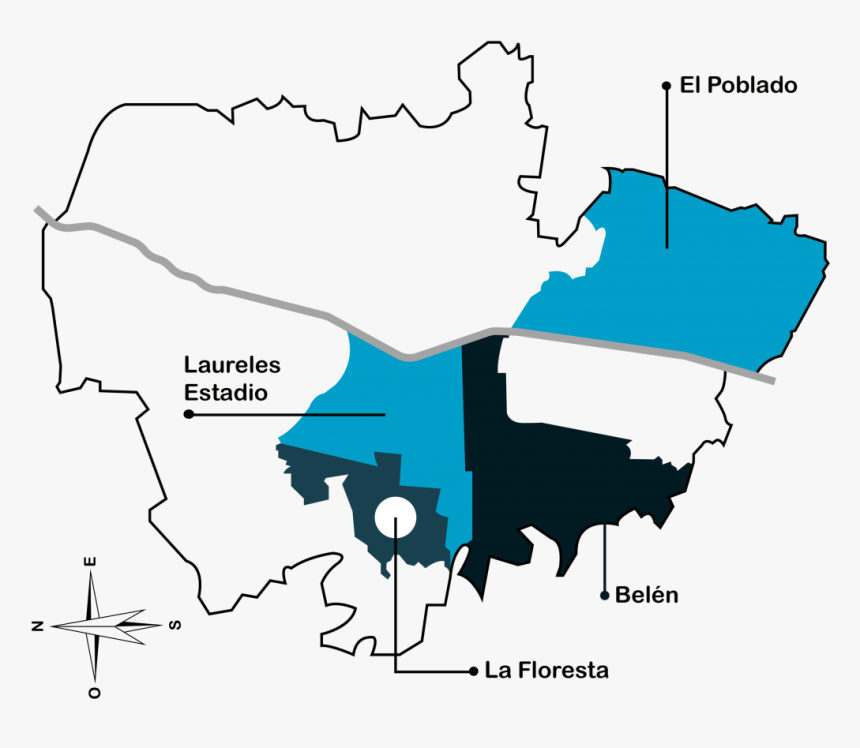 Mapa De Los Barrios - Barrio La Floresta Medellin, HD Png Download, Free Download