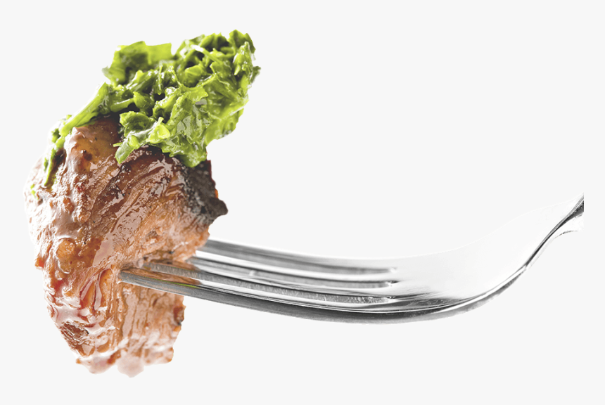 Cooking Market Tenedor Con Carne - Fork With Food Transparent, HD Png Download, Free Download