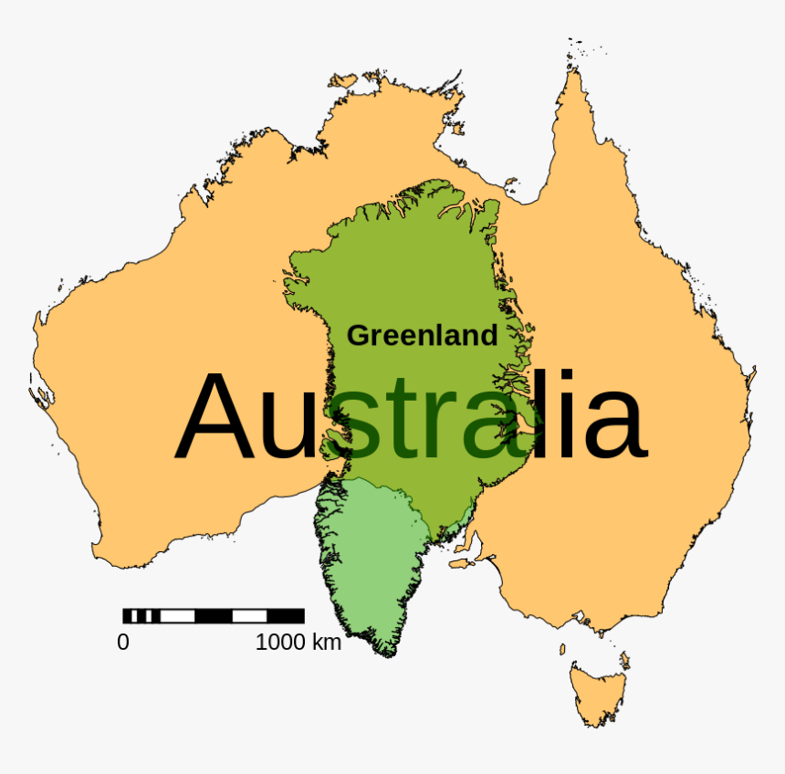 Transparent Haiti Map Png - Greenland Compared To Australia, Png Download, Free Download