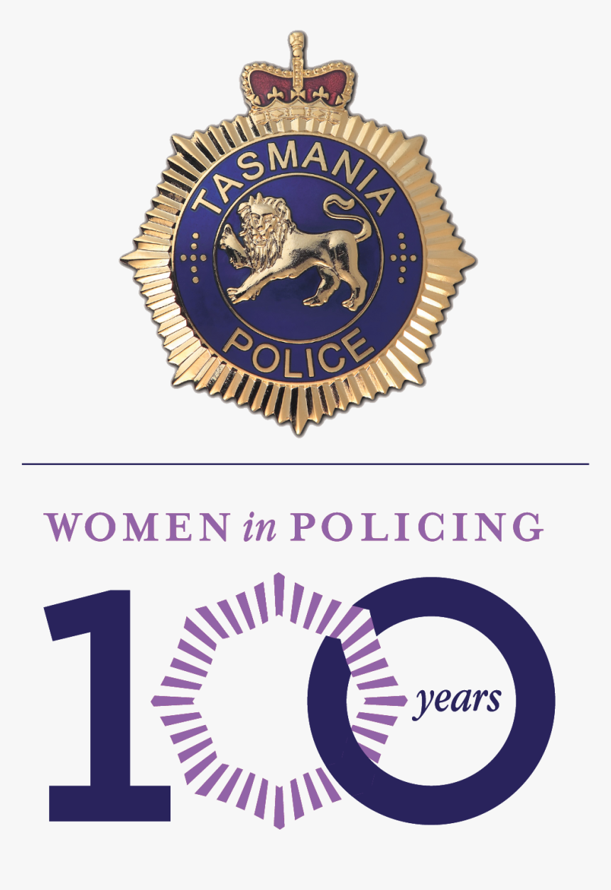 Tasmania Police 100 Years Of Women In Policing Logo - Tasmanian Police, HD Png Download, Free Download