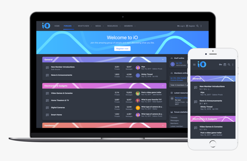 Product Xenforo Theme Hd Png Download Kindpng