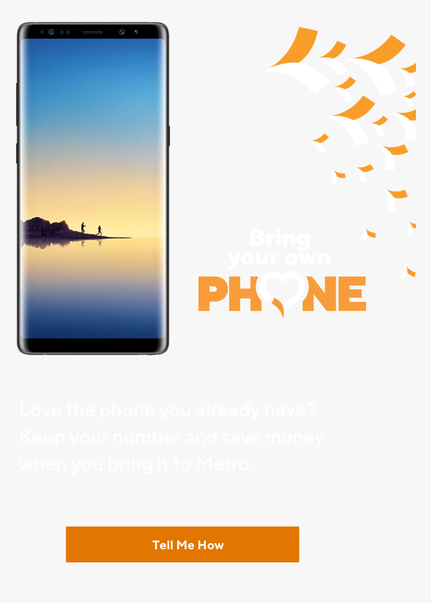 Or Bring The Phone You Already Love - Teléfono De Metro, HD Png Download, Free Download