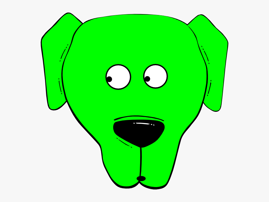 Download Green Suspicious Svg Clip Arts Cartoon Dog Face Hd Png Download Kindpng