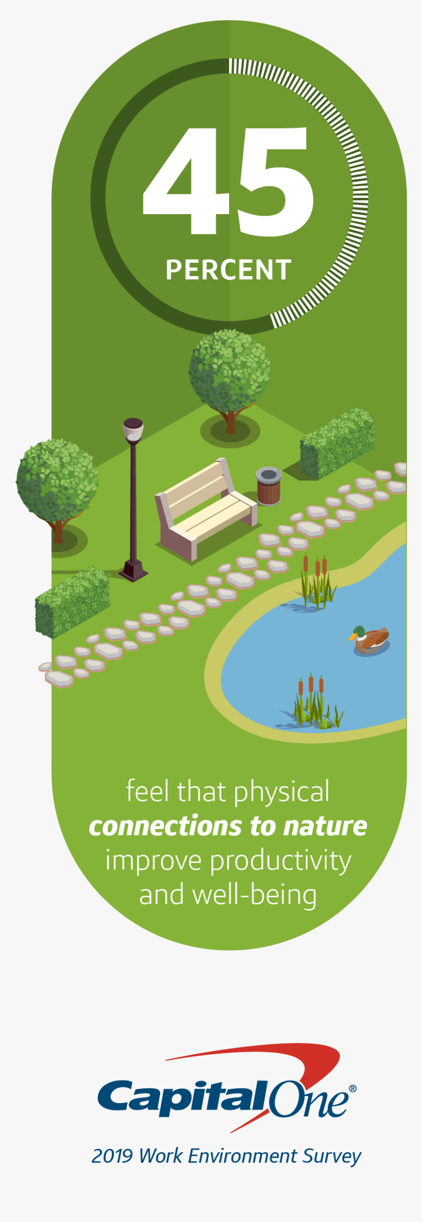 Capital One Infographic On Connection To Nature - Capital One Infographics, HD Png Download, Free Download