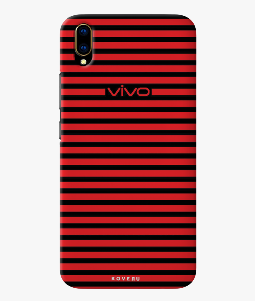 Red Stripes Cover Case For Vivo V11 Pro - Smartphone, HD Png Download, Free Download